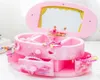 Pink Beautiful Ballet Dancer Doll Music Box Jewelry Organizer Make Up Box Portable Musical For Kids Girls Children Gift9943985