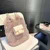 Designer draagtas composiet tas boodschappentas dames handtas grote capaciteit tote schouder zomer strand weekend vakantie reistassen mode eenvoudig en mooi