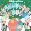 Autres fournitures pour chiens 20 packs Bandana Christmas Halloween Thanksgiving Valentin Day Holiday Bib Triangle Scharfs pour petits chiens moyens Dhu2r