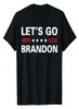 Unissex 100 Cotton Lets Go Brandon Men Funny Men Vintage Men039s T Camisetas Novidades de Tshirt de grandes dimensões Mulheres casuais tee4081177