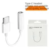 Câble audio Type C 3.5 Câble d'écouteur Jack USB C à 3,5 mm Adaptateur pour Huawei P10 P20 P30 Pro Mate 10 Pro 20 30