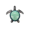 10pcslot en strass vertes Tauche charme du pendentif de tortue pour collier mignon animal en émail marine de la mer de la mer de mer pour les bijoux de bricolage fabriquant 9678756