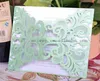 Whole Mint Green Party Supplies Laser Cut Mint Green Paper Cardwhole puste zaproszenia ślubne 20162235347