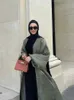 Etnische kleding Ramadan Kaftan Kimono Abaya Dubai Turkije Moslim Islam Saoedi -Arabië Ka Robe Afrikaanse jurken Abaya's voor vrouwen CaFtan Djellaba T240510