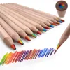 Potloden 4/10 kleurpotloden 7 kleuren 1 in water oplosbaar houten potlood gebruikt voor kinderschool graffiti kunst schilderen geschenken D240510