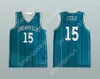 Custom Nay Mens Youth/Kids J Cole 15 Dreamville Teal Basketball Jersey Top zszyte S-6xl