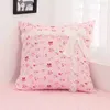 Подушка цветочный рисунок розовый кружево квадрат/сердце в форме