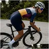 Fietsende shirts tops 2022 maap zomer dames korte seve jersey bicyc team breathab snel droge fiets slijtage kleurkleding aa23 dhd1r