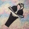 Kvinnors badkläder F Sexig designer Swimsuit Solid Bikini Set Textil Låg midja baddräkter strandkläder simning för kvinnor Sexig en bit badkläder storlek S-XL #802