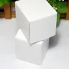 Embrulho de presente 30pcs paper branco caixas de embalagem favores de festas de casas de caixa de documentos favoritos