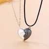 Подвесные ожерелья моды Пара колье Корона сплайсинг магнитный творческий творческий сердечный хакер цепь проста любви подарки.