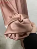 Ubranie etniczne dopasowanie 100 kg mody Puff Slve luźne muzułmańskie abayas miękki szat mułmane abaya elegancka jedwabista muzułmańska arabska nabożeństwo ubrania T240510