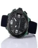 Whole T Race Touch T081 Screen Altimeter Compass Chrono Quartz Black Rubber Strap Deployment Clasp Green Men Watch Wristwatche9574720