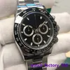 Mens Watch Factory Luxury top heren merk originele doos polshorloges roestvrij staal zwarte wijzerplaat automatische beweging werksporten