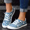 Casual Shoes Star Print Sports Frauen Schnürung Canvas Athletic Gehen atmable Sneakers Modeschuhe