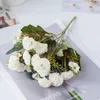 Decorative Flowers Artificial Fake Flower Composite Silk Party Dressing Wedding Simulation Bouquet Carnation