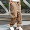 Pantalon masculin 2024 Summer Youth Casual European and American Line Low Straight Large Taille S-3XL