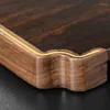 Tea Trays Tray Service Decorative A Whole Piece Of Ebony Inlaid Copper Small Table Pot Pad Solid Wood Coffeeware Teaware