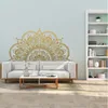 Adesivi a parete Mezzo adesivo mandala per meditazione testiera di casa yoga arte rimovibile soggiorno camera da letto murale