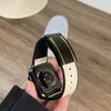 Магнитный подлинный кожаный ремешок для Apple Watch Ultra 2 49 мм полоса 41 мм 45 мм 44 мм 44 мм 42 мм 38 мм настоящий кожаный браслет с интеллектуальной полосой серии 9 8 7 3 4 5 6 SE