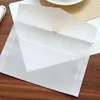 Sacs de rangement 10pcs Enveloppes de papier d'acide sulfurique semi-transparentes pour la carte postale / carte d'invitation de mariage Candon d'emballage