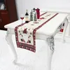 Bordduk Juldekoration Matkläder tvättbar för rektangulärt bröllopsmode land