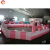 Toptan Açık Aktiviteler Ücretsiz kapı nakliye 10mlx10mwx1.5mh (33x33x5ft) pembe şişme yarış pisti gokart yarış arena karnaval oyuncakları satılık