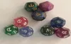 3PCS Multicolor 12 côtés en résine Dice astrologie Tarot Constellation Divination Party Activity Gift Supply 7284972