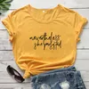 Koszule kobiet trwały T-shirt swobodne kobiety feministyczne Tshirt Summer krótki rękaw kobiet Slogan Top Tee