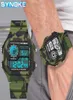 Synok cyfrowy zegarek mody kamuflaż Wodoodporne zegarki wojskowe zegarki na rękę Relogio Masculino 2205302566852