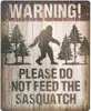 警告Sasquatch Funny Outdoor Road Sign Vintage Decor 82722376に供給しないでください