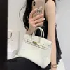 Bolsa de couro genuíno Birkinnsbags saco feminino 2024 nova bolsa versátil moda singleshoulder crosswoulder crocodile high qualy fivela tem logotipo