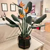 Party Favor 1173pcs Bird of Paradise Plant Collection Artificial Flower Blocs Decor Home Building Biding Brick Toy Girls Boy Gift 10289