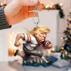 Pendentif acrylique 2d Trump mignon de voiture de canard de canard rétroviseur