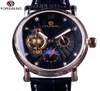 Forsiner Fashion Luxury Hands Luminous Hands Rose Golden Men Watchs Top Brand Tourbillion Diamond Affichage Automatique mécanique Watch5012042