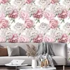 Wallpapers Multicolor Floral Peeled And Pasted Self-Adhesive Watercolor Rose Wall Stickers Bedroom Walls Home Decoration