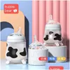 哺乳瓶のシル摂食ボトルかわいい牛の母乳を模倣して、生まれた幼児のための母乳を模倣します。