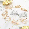 Hair Accessories 50Pcs/Lot Clip Set Cute Girl Cartoon Headwear Hairpin Cat Moon Personality Design Drop Delivery Baby Kids Maternity Dhwga