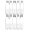 Opslagflessen 10 stks 330 ml lege containers Pet Plastic drank Drinkflessen Jar met deksels (willekeurige kleurdoppen)