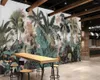Wallpapers papel de parede aangepaste tropische plant palmboombladeren behang muurschildering woonkamer tv muur slaapkamer thuis decor