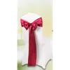 Chair Covers El Wedding Event Free Of Charge Back Flower Props Banquet Decoration Cover Elastic Ribbon Bow