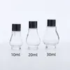 Bouteilles de rangement 8pcs 10 ml 20ml 30 ml Liquide de bouteille en verre transparent pour une pipette de base essentielle rechargeable
