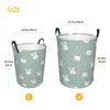 Sacs à linge Panier de pliage et ours pour visage Dirts Dirts Toys Rangement Bucket Armoire de garde-robe Organisateur Hamper