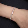 Bracelet exclusif Lovers pour montrer le style d'amour incrusté de rose 18k avec un panier commun et un bracelet de famille C