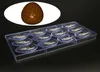 12 Cavités Moule d'oeuf de Pâques Polycarbonate Moule de chocolat DIY Fondant Pâte à pâtisserie