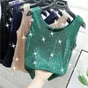 Sparkling Sequin Round Nouf Gite pour femmes Extérieur Summer Bright Fashion Fashion Flash Bottom Shirt Plafond 240508