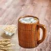 Massen Multi -Gebrauch 500 ml handgefertigtes großer Holzbären Tasse Tasse mit komfortables Handheld für Haushaltsrestaurants Getränkeversorgungen