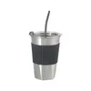 マグカップ断熱シッピーカップ耐久性再利用可能な474mlウォーターボトルコーヒータンブラー旅行アイスティードリンク