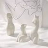 Vases nordics art corporel céramique vase femelle sculpture salon bureau arrangement de fleurs contenant des accessoires de décoration de la maison