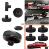 Andra vårdrengöringsverktyg Nya Tesla Modely Car Lift Jack Stand Rubber Pads Black Slitted Floor Pad Frame Rail Adapter Drop Delivery AU OT8L9